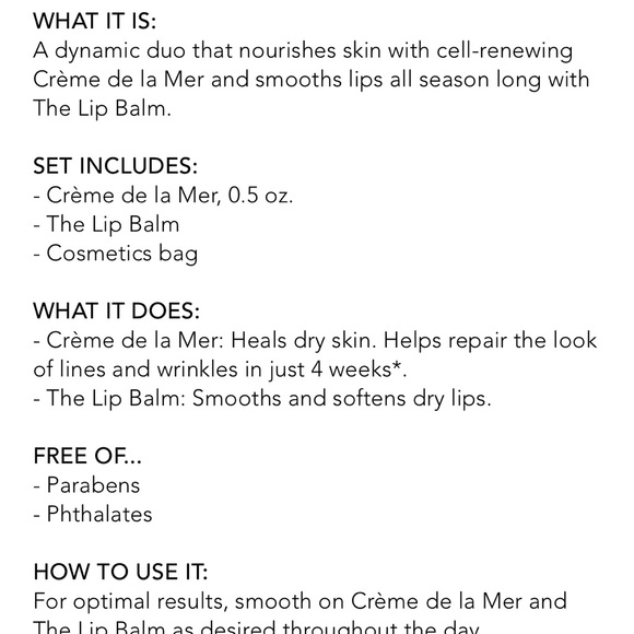 NWT La Mer The Smoothing Moisture Collection - Picture 2 of 5